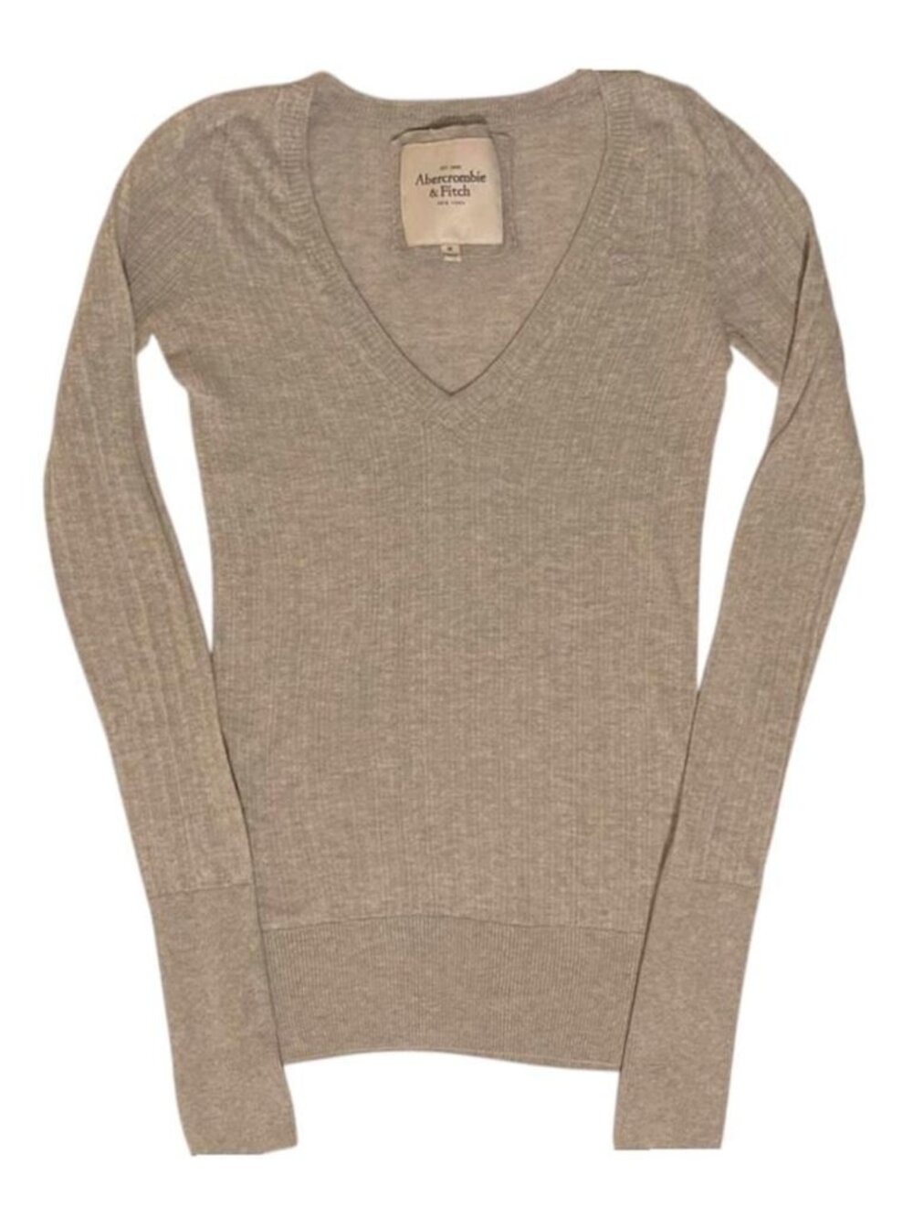 Vintage Y2k Grey Abercrombie long sleeve top